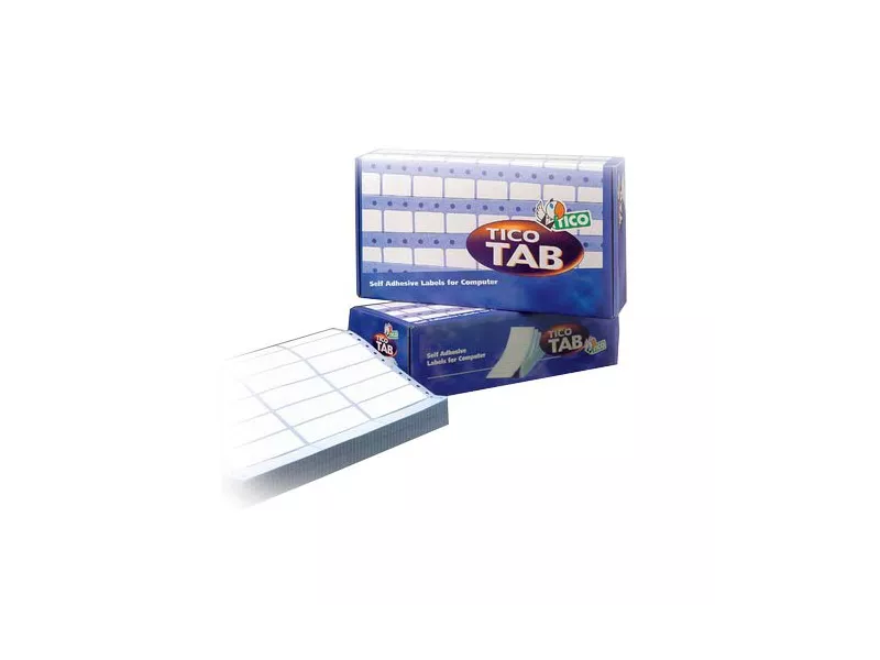Etichette Adesive Modulo Continuo Tico - 1 Pista - 107x48,9 mm - TAB1-1074 (Bianco Conf. 500)