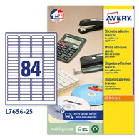 Etichette Adesive per Supporti Multimediali Avery - 46x11,1 mm - L7656-25 (Bianco Conf. 25)