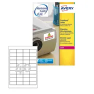 Etichette Adesive in Poliestere Super Aderenti Avery - 45,7x25,4 mm - L6140-20 (Bianco Conf. 20)