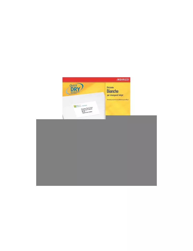 Etichette Adesive QuickDry Avery - 99,1x67,7 mm - J8165-25 (Bianco Conf. 25) Etichette Adesive QuickDry Avery - 99,1x67,7 mm - J8165-25 (Bianco Conf. 25)