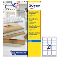 Etichette Adesive QuickPeel Avery - A4 - 63,5x38,1 mm - J8560-25 (Trasparente Conf. 25)