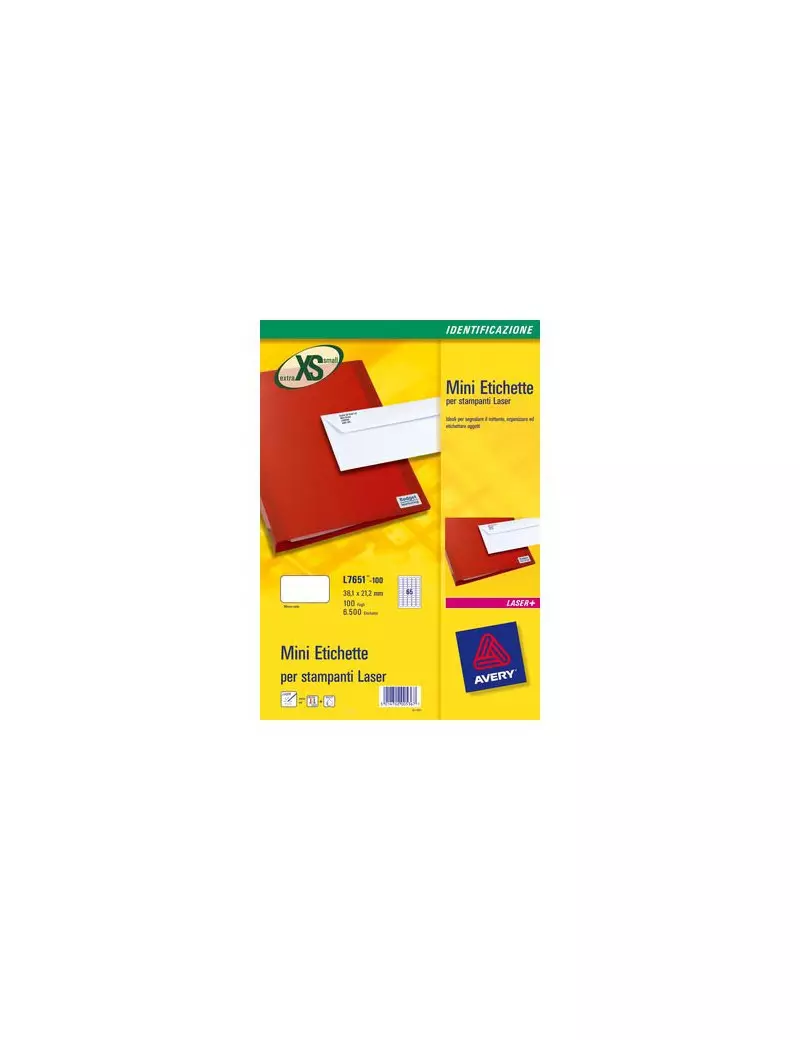 Etichette Adesive Avery - A4 - 38,1x21,2 mm - L7551-25 (Trasparente Conf. 25) Etichette Adesive Avery - A4 - 38,1x21,2 mm - L7551-25 (Trasparente Conf. 25)