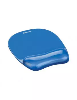 Mouse Pad con Supporto Poggiapolsi Crystal Gel Fellowes - 23,5x23x1,5 cm - 9114120 (Azzurro)