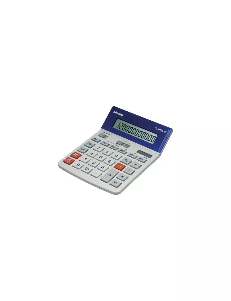 Calcolatrice da Tavolo Summa 60 Olivetti (Bianco e Blu)
