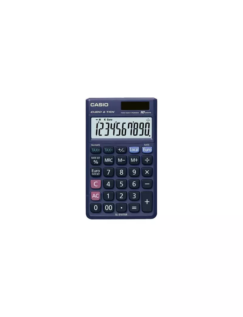Calcolatrice Tascabile Casio SL-310TER+ (Blu Scuro) Calcolatrice Tascabile Casio SL-310TER+ (Blu Scuro)