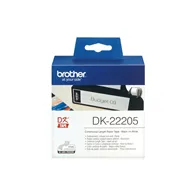 Nastro Originale Brother DK-22205 - 62 mm x 30,48 m - Carta (Nero su Bianco)