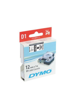Nastro Originale Dymo S0720530 - 45013 - 12 mm x 7 m (Nero su Bianco)