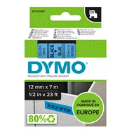 Nastro Originale Dymo S0720560 - 45016 - 12 mm x 7 m (Nero su Blu)