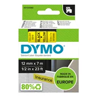 Nastro Originale Dymo S0720580 - 45018 - 12 mm x 7 m (Nero su Giallo)