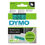 Nastro Originale Dymo S0720590 - 45019 - 12 mm x 7 m (Nero su Verde)