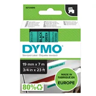 Nastro Originale Dymo S0720890 - 45809 - 19 mm x 7 m (Nero su Verde)