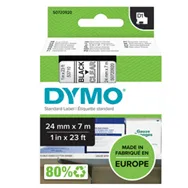 Nastro Originale Dymo S0720920 - 53710 - 24 mm x 7 m (Nero su Trasparente)