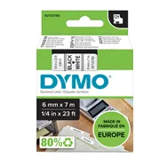 Nastro Originale Dymo S0720780 - 43613 - 6 mm x 7 m (Nero su Bianco)