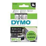 Nastro Originale Dymo S0720680 - 40913 - 9 mm x 7 m (Nero su Bianco)