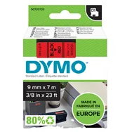 Nastro Originale Dymo S0720720 - 40917 - 9 mm x 7 m (Nero su Rosso)