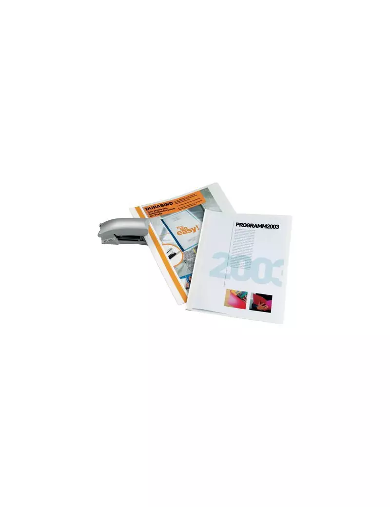 Cartelline Termiche per Rilegatura Durabind Durable - A4 - 2250-02 (Bianco Conf. 25) Cartelline Termiche per Rilegatura Durabind Durable - A4 - 2250-02 (Bianco Conf. 25)