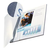 Copertine Flessibili con Fronte Trasparente Esselte - 71-105 Fogli - 74140035 (Blu Marina Conf. 10)