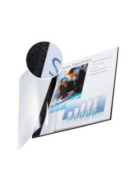 Copertine Flessibili con Fronte Trasparente Esselte - 71-105 Fogli - 74140095 (Nero Antracite Conf. 10)