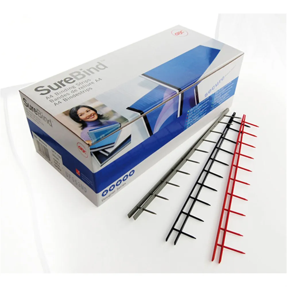 Pettini per Rilegatura a Pettine Surebind GBC - 25 mm - 250 Fogli - 1132850 (Nero Conf. 100)