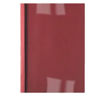 Cartelline Termiche per Rilegatura GBC - Goffrata - 1,5 mm - IB451201 (Trasparente e Rosso Conf. 100)