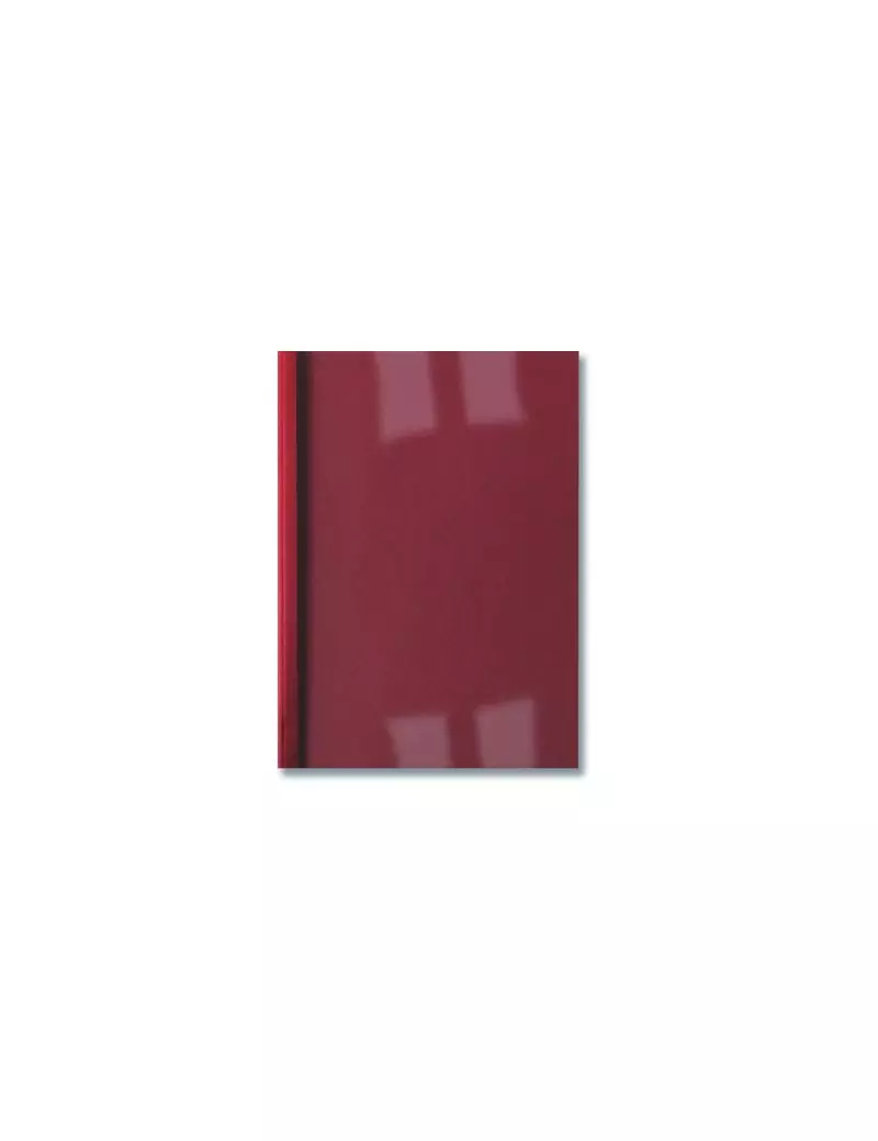 Cartelline Termiche per Rilegatura GBC - Goffrata - 1,5 mm - IB451201 (Trasparente e Rosso Conf. 100)