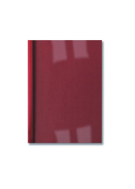Cartelline Termiche per Rilegatura GBC - Goffrata - 3 mm - IB451218 (Trasparente e Rosso Conf. 100)