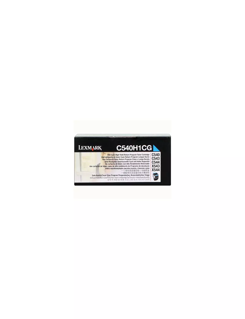 Toner Originale Lexmark C540H1CG (Ciano 2000 pagine)