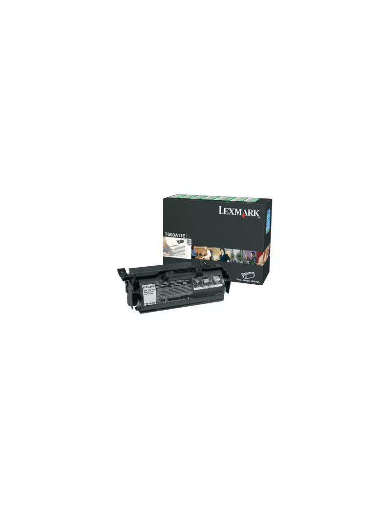 Toner Originale Lexmark T650A11E (Nero 7000 pagine) Toner Originale Lexmark T650A11E (Nero 7000 pagine)