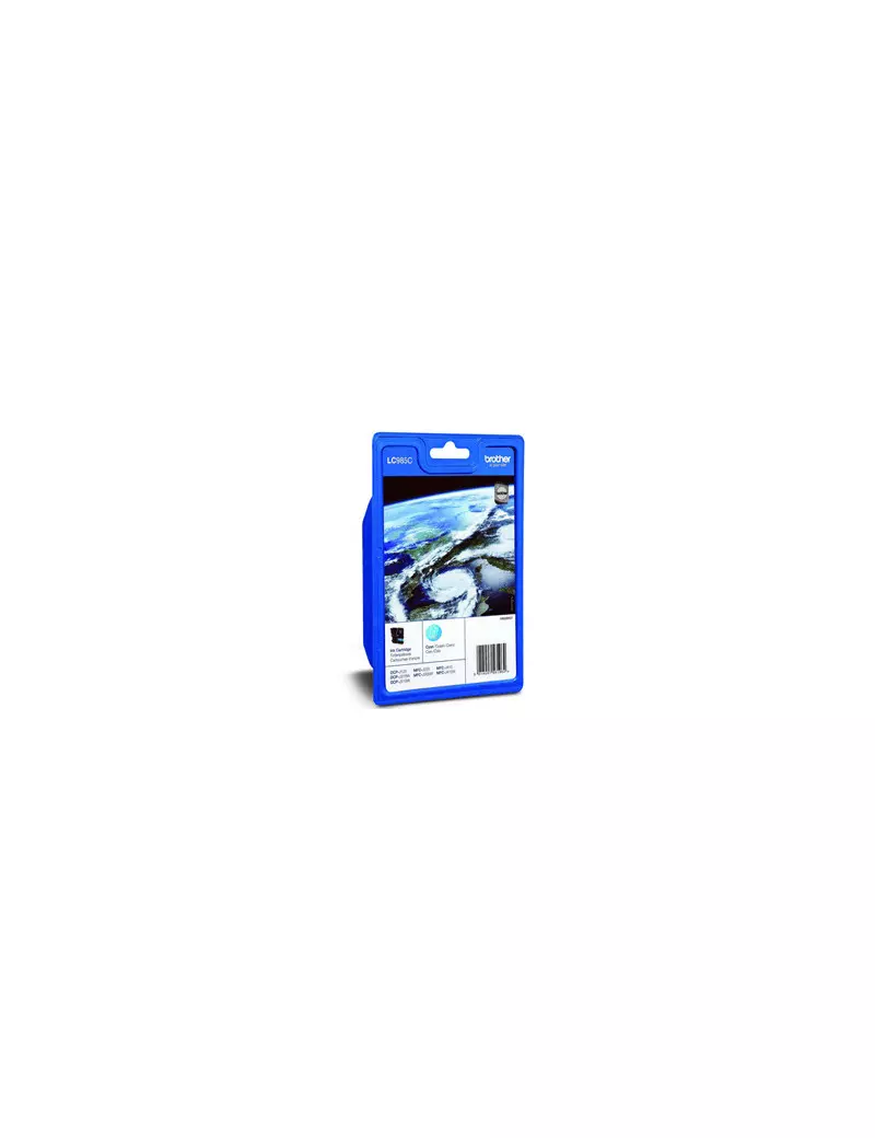 Cartuccia Originale Brother LC-985C (Ciano 260 pagine) Cartuccia Originale Brother LC-985C (Ciano 260 pagine)