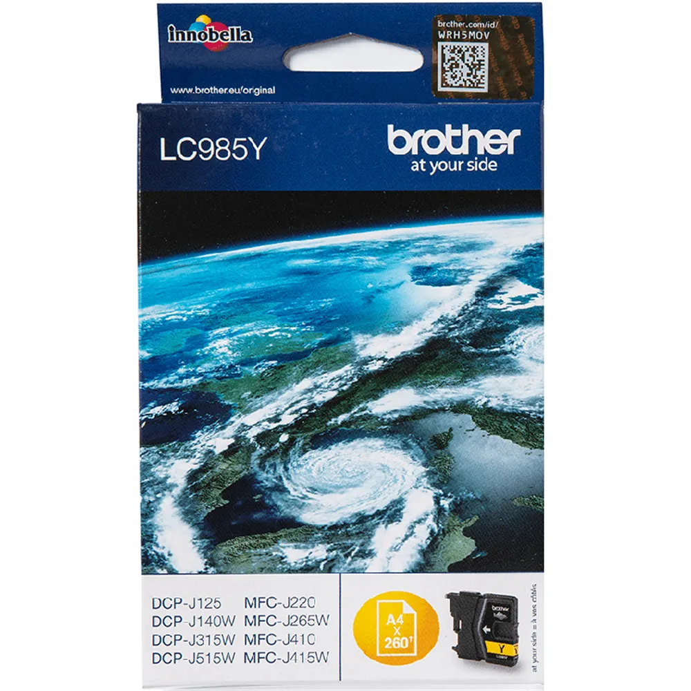 Cartuccia Originale Brother LC-985Y (Giallo 260 pagine)