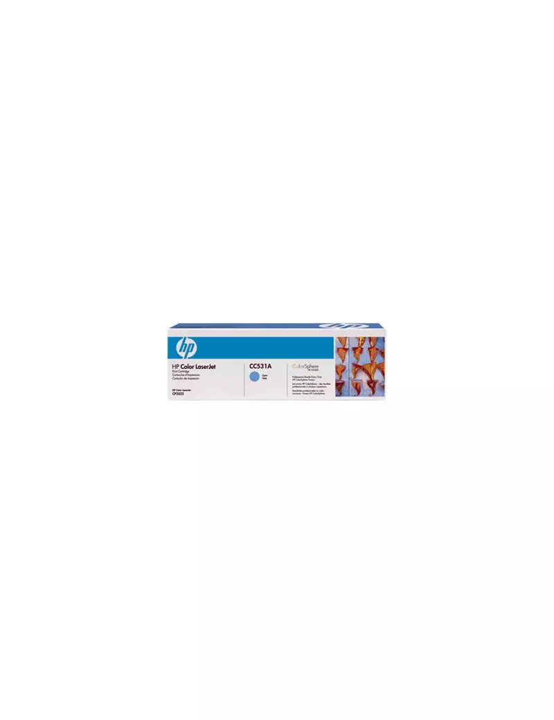 Toner Originale HP CC531A 304A (Ciano 2800 pagine) Toner Originale HP CC531A 304A (Ciano 2800 pagine)