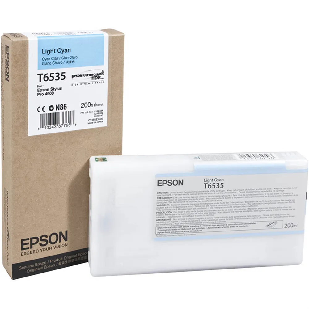 Cartuccia Originale Epson T653500 (Ciano Chiaro 200 ml)
