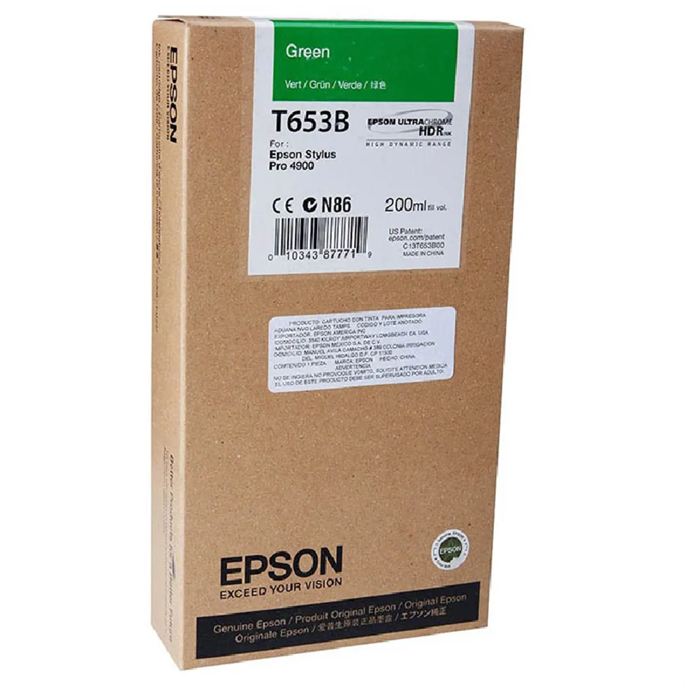 Cartuccia Originale Epson T653B00 (Verde 200 ml)