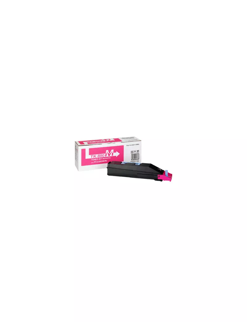 Toner Originale Kyocera TK-880M 1T02KABNL0 (Magenta 18000 pagine) Toner Originale Kyocera TK-880M 1T02KABNL0 (Magenta 18000 pagine)