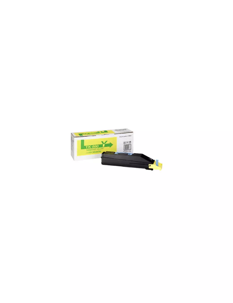Toner Originale Kyocera TK-880Y 1T02KAANL0 (Giallo 18000 pagine) Toner Originale Kyocera TK-880Y 1T02KAANL0 (Giallo 18000 pagine)