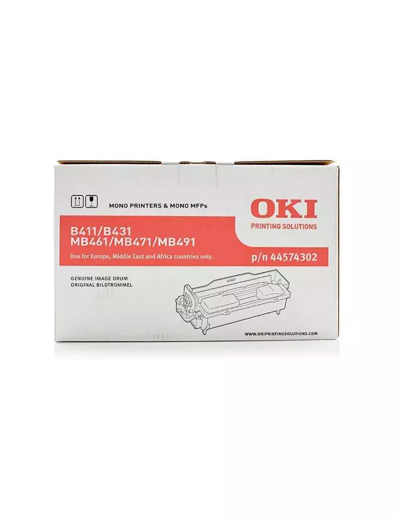 Tamburo Originale Oki 44574302 (Nero 25000 pagine) Tamburo Originale Oki 44574302 (Nero 25000 pagine)