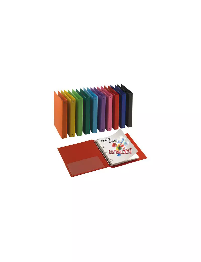 Raccoglitore Nettuno Sei Rota - A4 - 4 Anelli a D Ø50 mm - 36805042 (Rosso) Raccoglitore Nettuno Sei Rota - A4 - 4 Anelli a D Ø50 mm - 36805042 (Rosso)