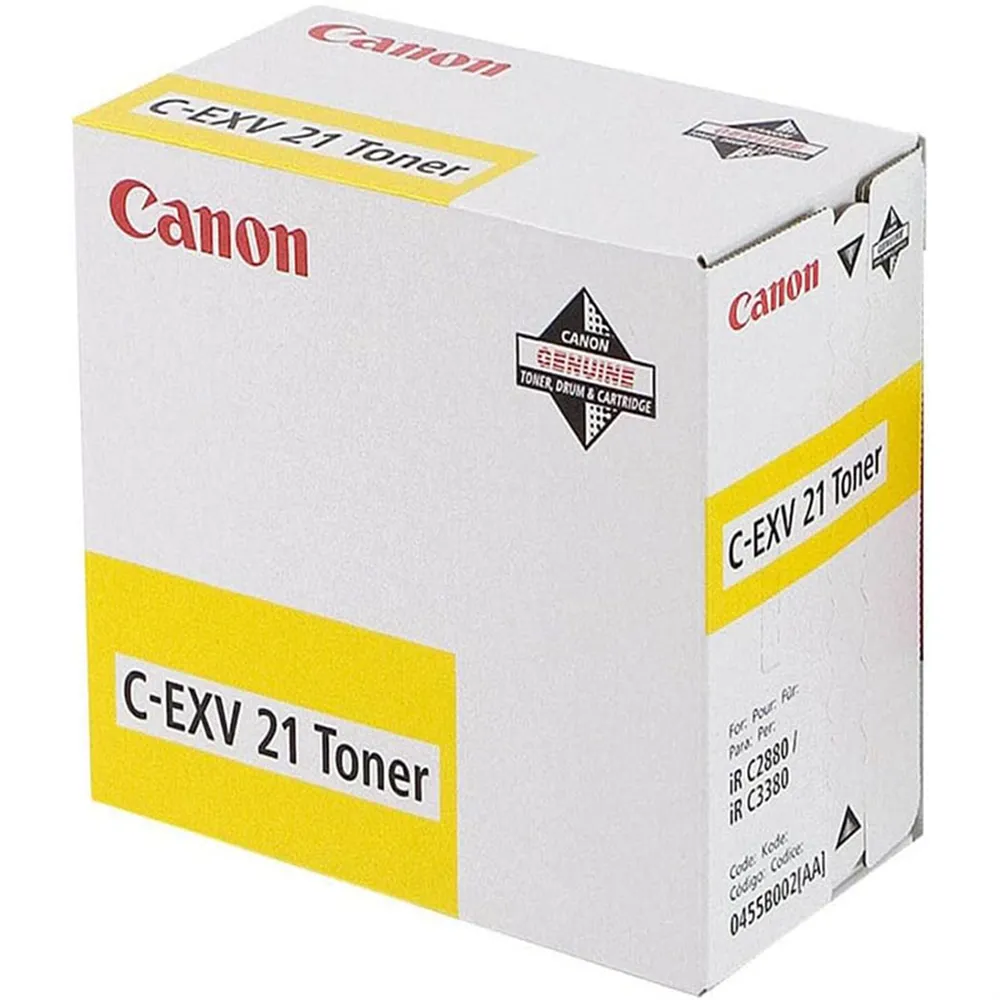 Toner Originale Canon C-EXV21y 0455B002 (Giallo 14000 pagine)