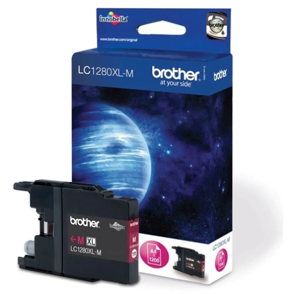 Cartuccia Originale Brother LC-1280XLM (Magenta 1200 pagine)