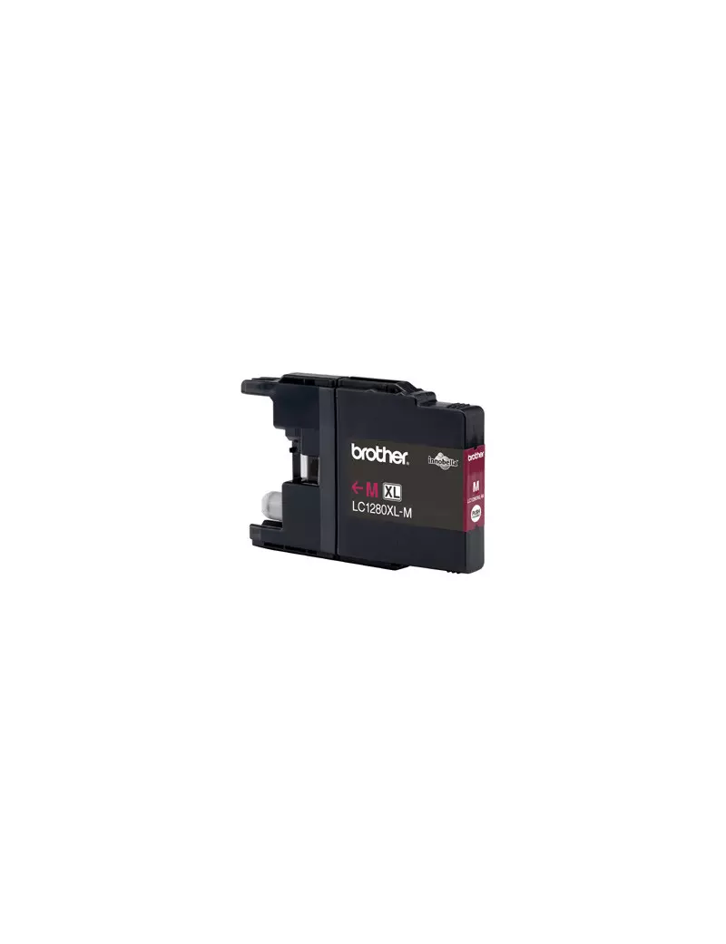 Cartuccia Originale Brother LC-1280XLM (Magenta 1200 pagine) Cartuccia Originale Brother LC-1280XLM (Magenta 1200 pagine)