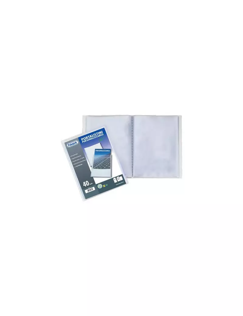 Portalistino Personalizzabile Sviluppo Favorit - 22x30 cm - 140 Buste - 100460335 (Trasparente) Portalistino Personalizzabile Sviluppo Favorit - 22x30 cm - 140 Buste - 100460335 (Trasparente)