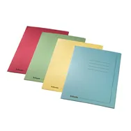 Cartellina in Cartoncino ad Alto Spessore Esselte - 3 Lembi con Stampa - 25x35 cm - 295 g - 551330 (Rosso Conf. 25)