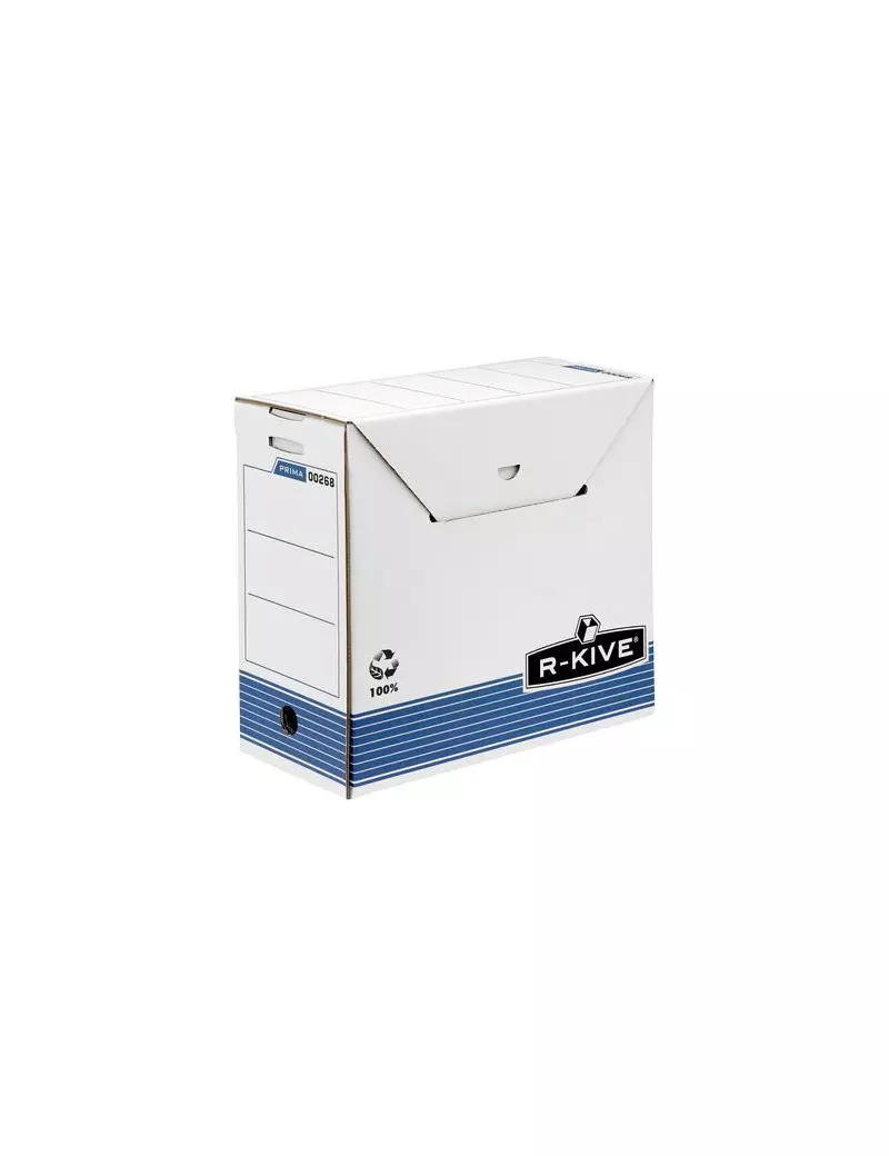 Sistema di Archiviazione R-Kive Prima Fellowes - Dorso 8,5 - 36,9x26,6 cm (Bianco e Blu Conf. 10)