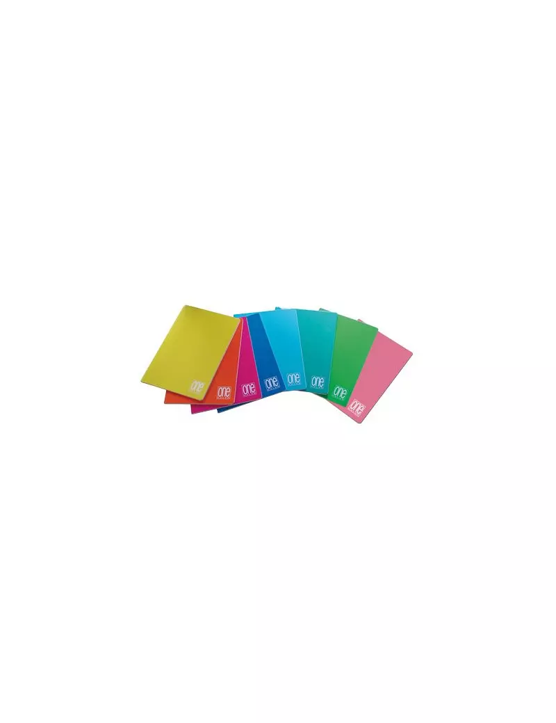 Quaderno One Color Blasetti - A4 - Quadretti 4M senza Margini (Assortiti Conf. 10)