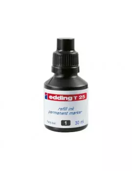 Inchiostro Permanente per Marcatori T25 Edding - 30 ml - E-T25 001 (Nero)