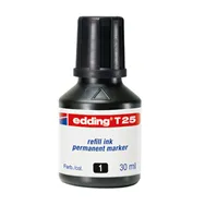 Inchiostro Permanente per Marcatori T25 Edding - 30 ml - E-T25 001 (Nero)