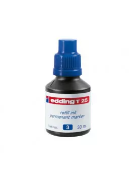 Inchiostro Permanente per Marcatori T25 Edding - 30 ml - E-T25 003 (Blu)