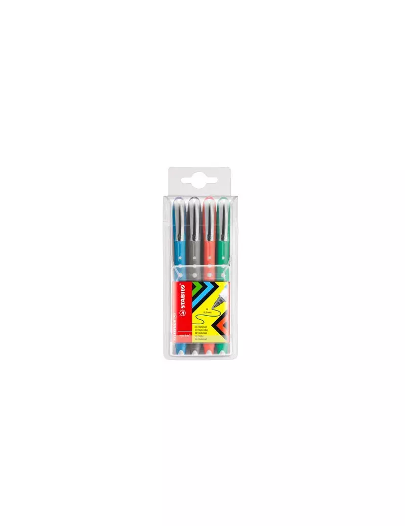 Penna Roller Bionic Worker Stabilo - 0,5 mm - 2019/4 (Assortiti Conf. 4) Penna Roller Bionic Worker Stabilo - 0,5 mm - 2019/4 (Assortiti Conf. 4)