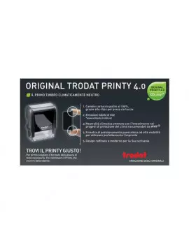 Timbro Autoinchiostrante Printy 4913 P 4.0 Trodat - 58x22 mm - 6 Righe