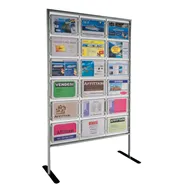 Portaavvisi da Terra Menpa Tecnostyl - Orizzontale - 18 Scomparti - 110x46x180 cm - 652333